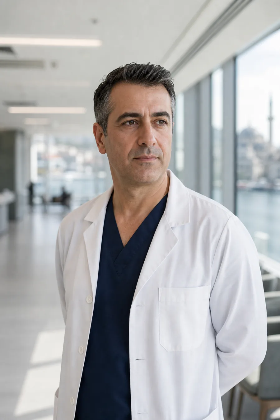 Plastický chirurg v ambulanci, ilustrativní foto partnerského týmu v Istanbulu